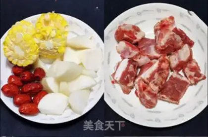 Make radish corn ribs soup step 0