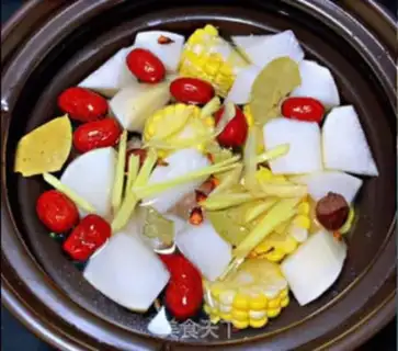 Make radish corn ribs soup step 3