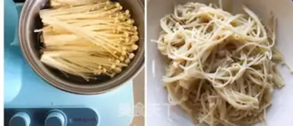 Make Ginger mushrooms burning Okja tofu step 2