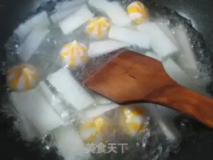 Make Fishseeds for winter melon fan soup step 3