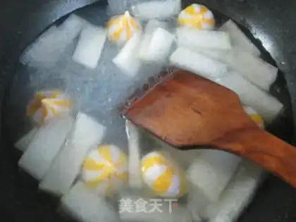 Make Fishseeds for winter melon fan soup step 6