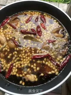 Make Soybeans, pig hoof step 10
