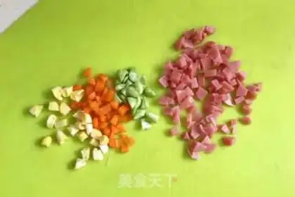 Make Vegetables at sausages step 1