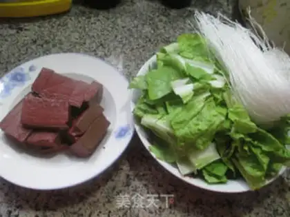 Make Duck-blooded cabbage for fans step 0