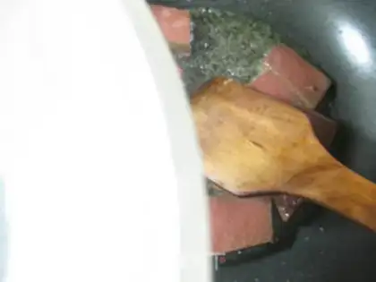 Make Duck-blooded cabbage for fans step 2