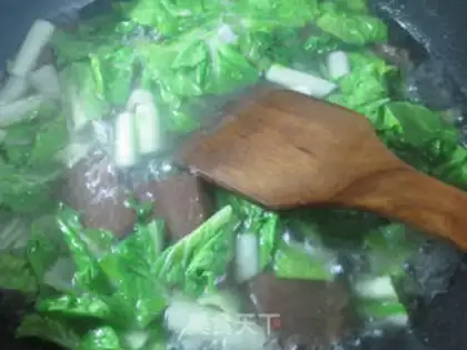 Make Duck-blooded cabbage for fans step 4