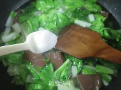 Make Duck-blooded cabbage for fans step 6