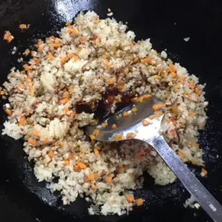 Make Carrot mushrooms and rice step 6