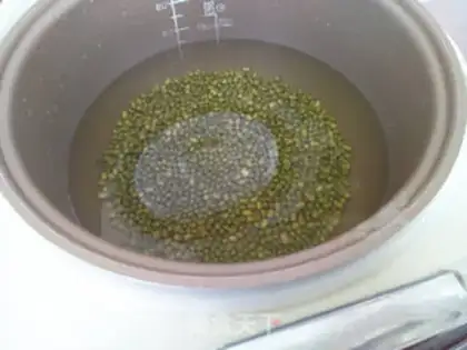 Make Lily green bean congee step 2