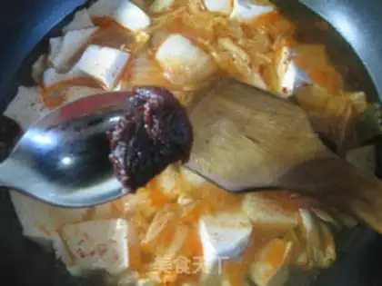 Make Pickle tofu soup step 4