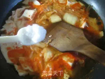 Make Pickle tofu soup step 6