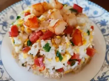 Make Shrimp egg fried rice step 6