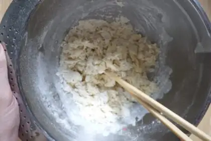 Make A homemade baby grinds a toothstick cookie step 3