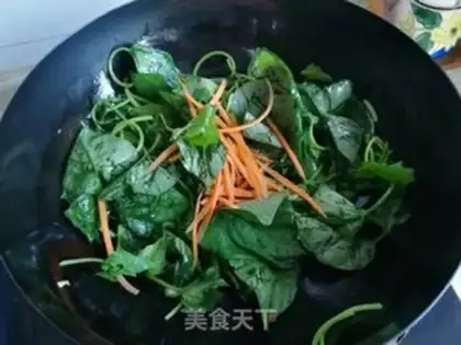 Make Clear the red potato leaves step 3