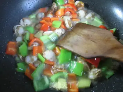 Make Cream pepper scallops step 4
