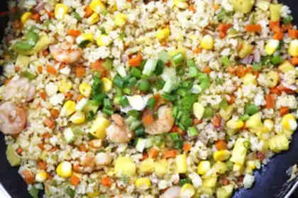 Make Pineapple rice step 5