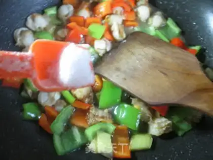 Make Cream pepper scallops step 6