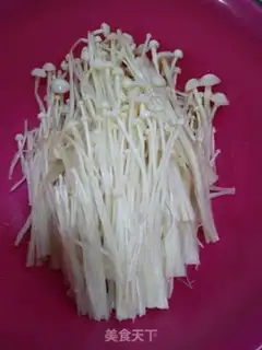 Make cucumber with a golden pin mushroom step 3