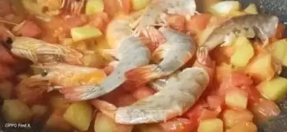 Make Tomato egg shrimp soup step 8