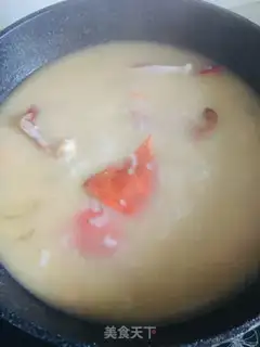 Make Pork crab shrimp congee step 3