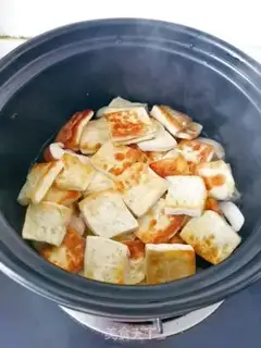 Make Chickenball tofu step 6