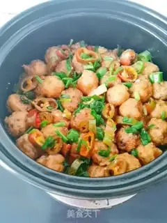 Make Chickenball tofu step 10