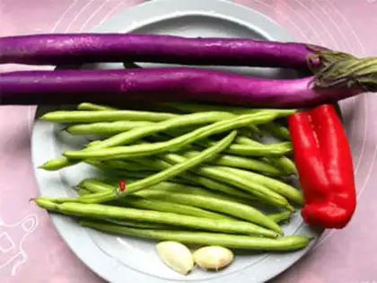 Make ♪ Four seasons of beans and eggplant ♪ step 0