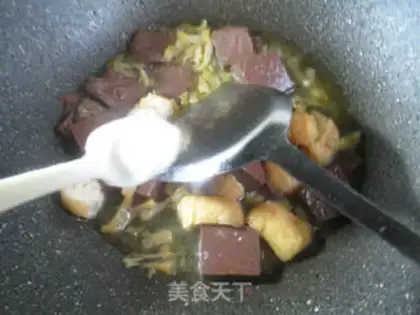 Make Soy tofu for veggied duck blood step 4