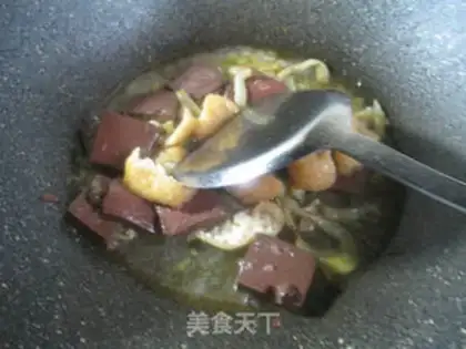 Make Soy tofu for veggied duck blood step 6