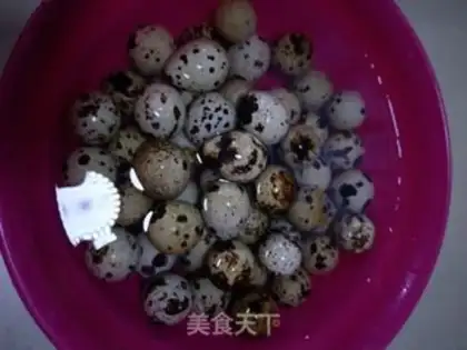 Make Five quail eggs step 0