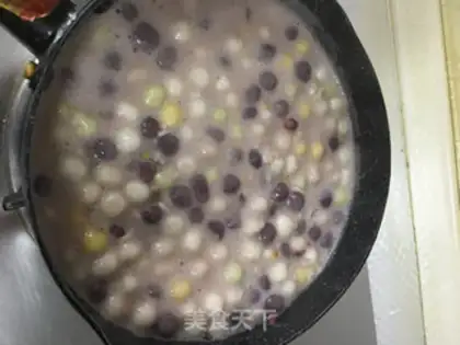 Make Red bean wine makes a four-hair circle step 3
