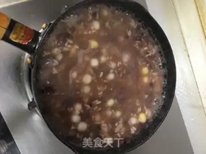 Make Red bean wine makes a four-hair circle step 4