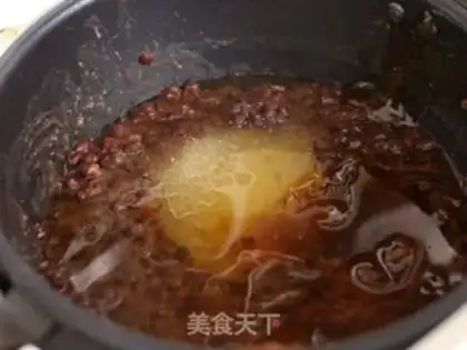 Make Red bean pie step 5