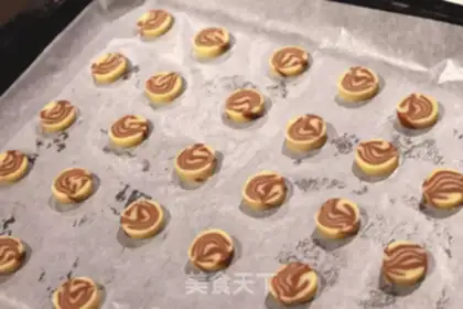 Make Marble cookies step 5