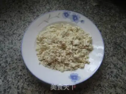 Make Pyramid chicken tofu step 1