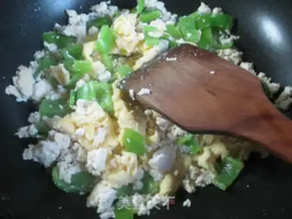 Make Pyramid chicken tofu step 8
