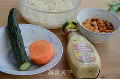 Make Mustard salad and cold noodles step 0