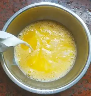 Make Milk steamed eggs step 2