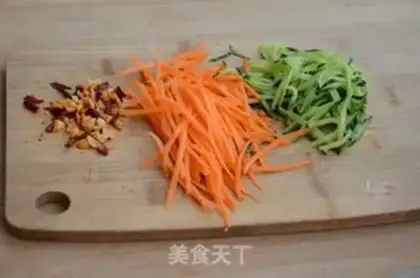 Make Mustard salad and cold noodles step 1
