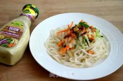 Make Mustard salad and cold noodles step 4