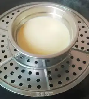 Make Milk steamed eggs step 7