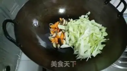 Make Fried pasta step 1