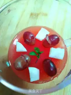 Make Crystal fruit ice powder step 9