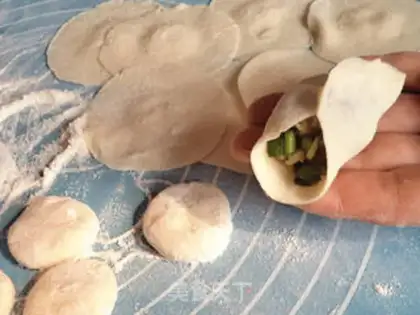 Make Porridge mushroom dumplings step 6