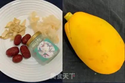 Make A silver spoon of papaya milk step 0
