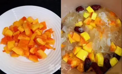 Make A silver spoon of papaya milk step 3