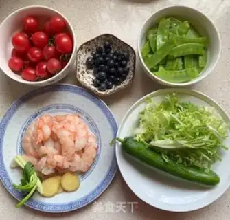 Make Shrimp vegetable salad step 0