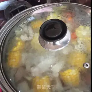 Make Corn stew pork soup step 3