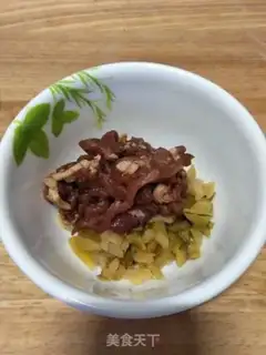 Make Fresh meat cuisine step 1