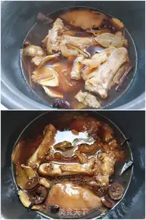 Make Cream ginger stew on pig feet step 4